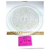 SANDWICH GLASS PATTERN SERVING PLATE