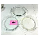 (2) PIE PLATES