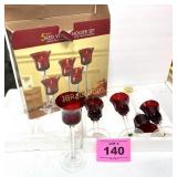 RUBY RED  VOTIVE CANDLE HOLDERS