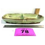 FRANKOMA DIVIDED DISH WITH CATTLE BRANDS
