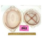 PINK MAYFAIR/OPEN ROSE SERVING PCS, CHIP, CRACK