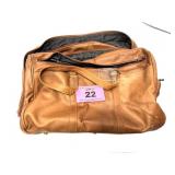 BOURDER RIDGE LEATHER OVERNIGHT BAG