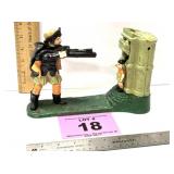 CAST IRON SHOOTING APPLE MECHANICAL BANK