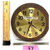 MCM 1972 OFFICE CLOCK WITH DATE