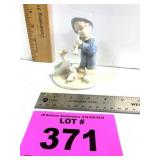 BOY & DUCK FIGURINE