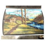 (2) PAINTED PANS