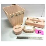 VINTAGE MENDA CALIF PLASTIC VANITY/BATHROOM SET