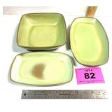 (3) FRANKOMA SERVING DISHES