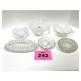 ASST SERVING PCS OF GLASSWARE