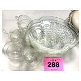 VINTAGE GLASS SNACK SETS