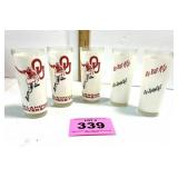 VINTAGE OU SOONER FOOTBALL GLASSES (5)