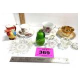 TEA CUPS, GLASS PEAR, MISC GLASS