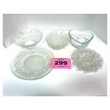 ASST SERVING PCS OF GLASSWARE