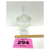 NICE HEAVY DOUBLE HANDLED COVERED SERVING DISH