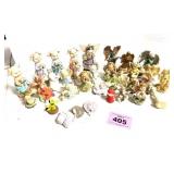 BOX OF FIGURINES, PITS, ANGELS, ETC.