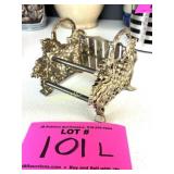 GODINGER SILVER PLATE GRAPEVINE KNIFE HOLDER REST