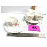 SET OF 4 SNACK TRAYS, LEFTON, CHIP ON ONE PLATE