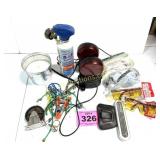 BATTERY TRAILER LIGHTS, BUNGEES, ETC.