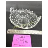 AMERICAN FOSTORIA HANDLED SERVING DISH