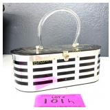 VINTAGE LUCET ORIGINAL SILVER AND BLACK PURSE