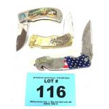 (3) KNIVES