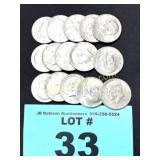 (15) 1971 KENNEDY HALF DOLLARS ALL FOR 1