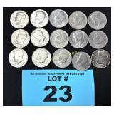 KENNEDY BICENTENNIAL HALF DOLLARS (15) SELLS ALL