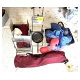 CAMP CHAIR, LUGGAGE DOLLIE, MIRROR. ETC.