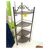 COLLAPSABLE METAL CORNER SHELF