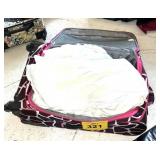 LUGGAGE WITH WHITE SHEETS