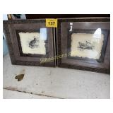 PAIR OF FRAMED PHEASANT AND QUAIL ARTWORK