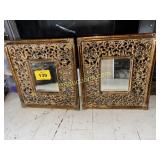 PAIR OF FRAMED MIRRORS