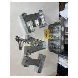 METAL EAT SIGN AND CANDLE HOLDERS