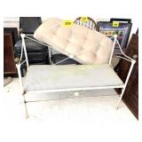 METAL BENCH WITH CUSHION