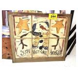 SNOWMAN WALL ART