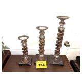 3 PC CANDLE HOLDER SET