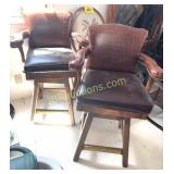 PAIR OF BAR STOOLS