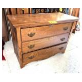 OAK WASH STAND WITH MIRROR (CLICK TO SEE PICS)