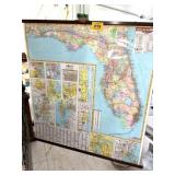 LARGE FLORIDA WALL MAP