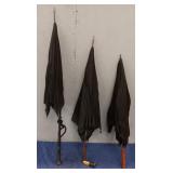 (3) Vintage Umbrellas