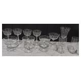 Variety of Crystal Glasses