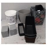 Variety of Storage Containers/ Waste Baskets