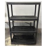 4-Tier Plastic Storage Shelving Unit