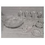 Variety of Vintage Crystal Dish Ware