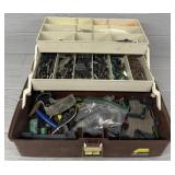 Assortment of Archery Supplies in Tackle Box