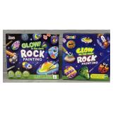 (2) Glow in the Dark Rock Painting Kits