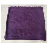 Purple Knitted Blanket