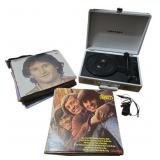 Crosby Record Player & Records