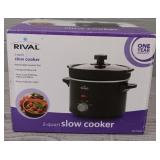 Rival 2-Quart Slow Cooker Sealed