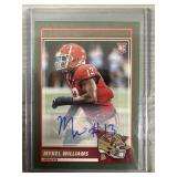 Mykel Williams Autographed Rookie Card